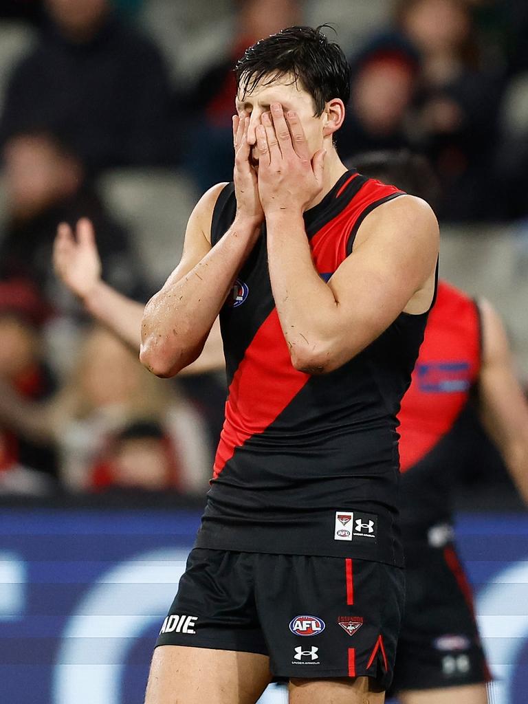 Sam Weideman tries his best but his best isn’t good enough at present. Picture: Michael Willson/AFL Photos via Getty Images