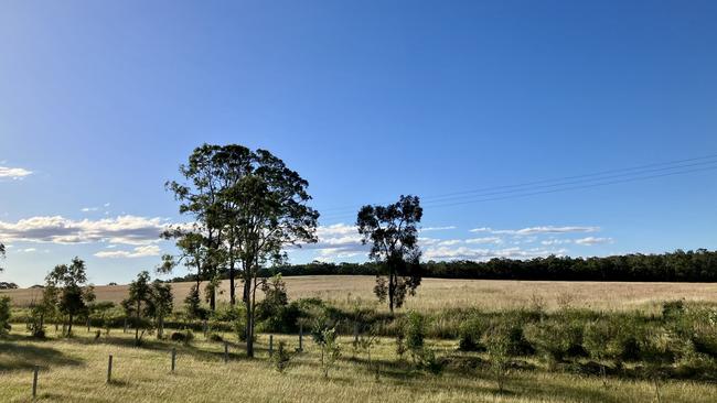 The field in the background could soon be filled with hundreds of homes.