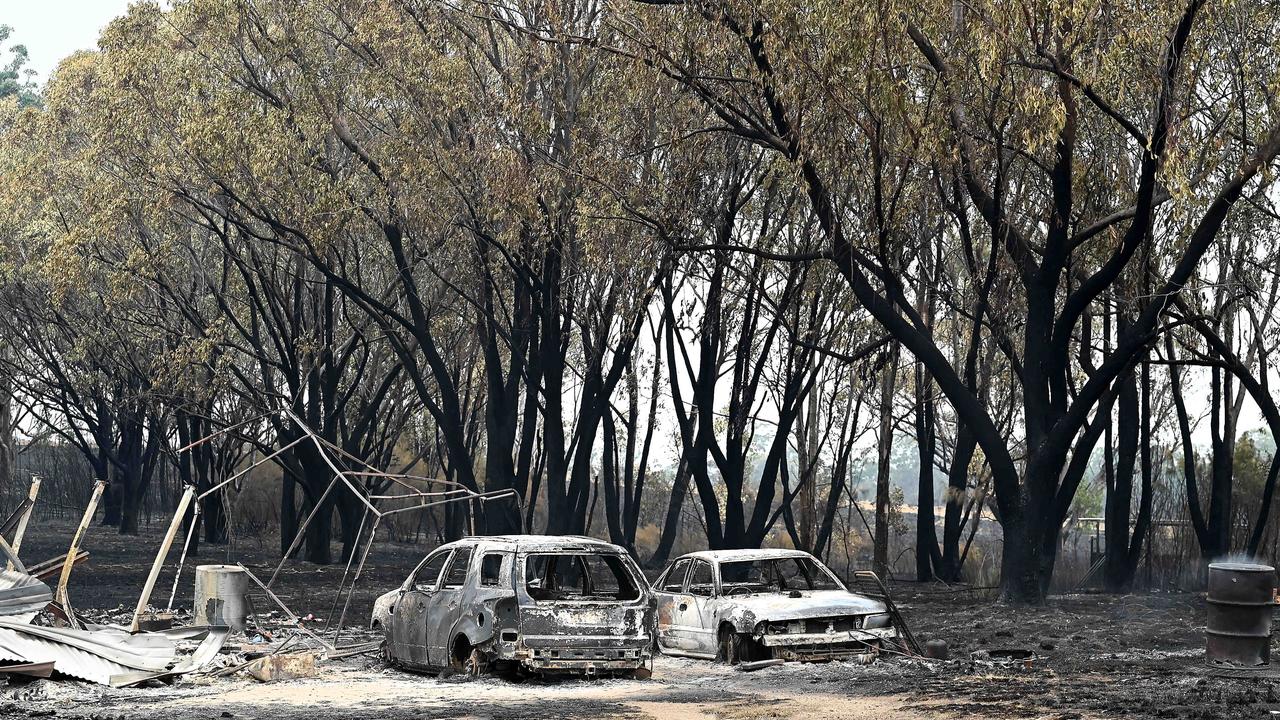 Fire damage around Dalveen (near Warwick) Bushfires burning through the Southern Downs regional area near the Queensland to NSW border in early November. Picture: NCA NewsWire / John Gass.