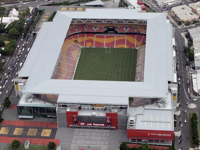 Generic aerials of Brisbane Suncorp stadium