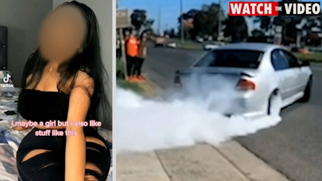 Female hoons are taking part in illegal street races and burnouts