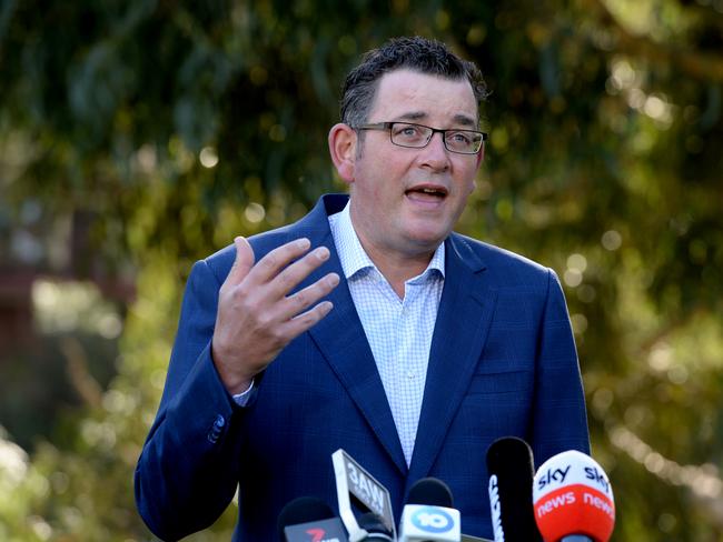 MELBOURNE, AUSTRALIA - NewsWire Photos FEBRUARY 09, 2021: Victorian Premier Daniel Andrews addresses the media at a press conference at Greensborough in Melbourne's outer north-east. Picture: NCA NewsWire / Andrew Henshaw