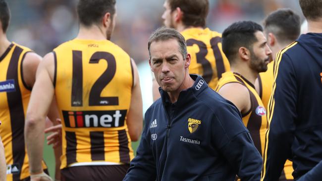 Alastair Clarkson has become a fixture as senior coach at Hawthorn. Picture: AAP