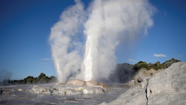 Pohutu Geyser at the Whakarewarewa Thermal area, Rotorua.