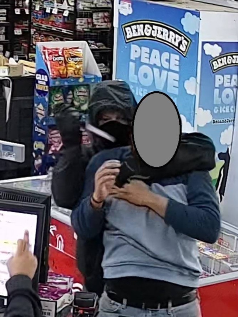 The worker was threatened outside the supermarket before being dragged inside. Picture: Victoria Police