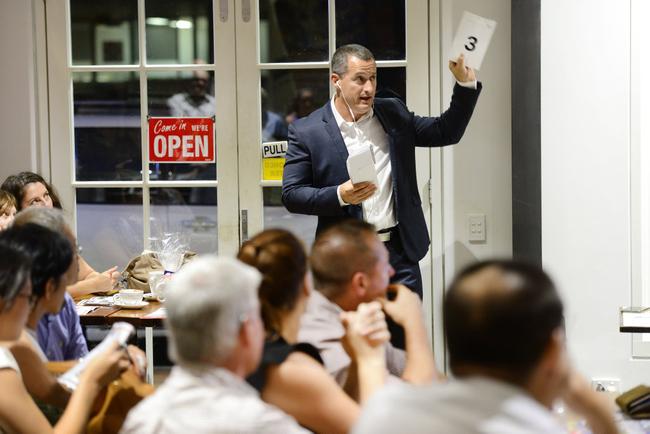 ithink Property Ipswich auctioned 10 properties at Nourish Cafe in the Top-of-Town. Principal and real estate agent Ben Walker. Picture: David Nielsen