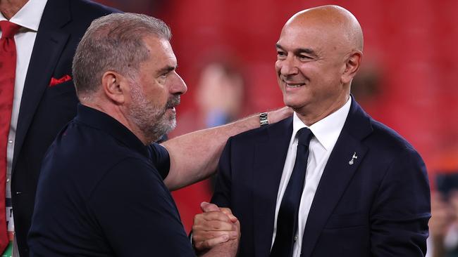 Daniel Levy will reportedly make a call on Ange Postecoglou’s future in the coming days.(Photo by Ryan Pierse/Getty Images)