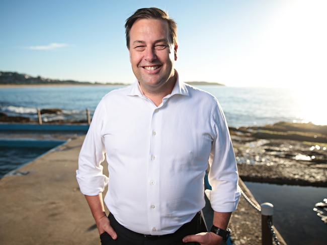 MP Jason Falinski at Dee Why. (AAP Image / Adam Yip)