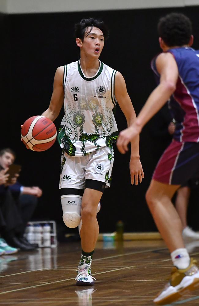 GPS Firsts basketball between Brisbane Boys College and The Southport School Saturday August 13, 2022. Picture, John Gass