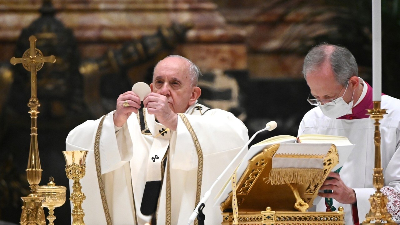 Pope Francis celebrates Christmas Mass early due to 10pm curfew 