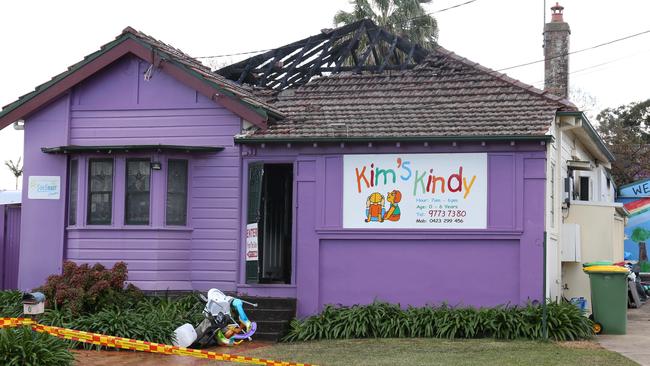 A ‘suspicious’ fire has gutted Kim's Kindy Child Care Centre at Padstow. Picture: Robert Pozo