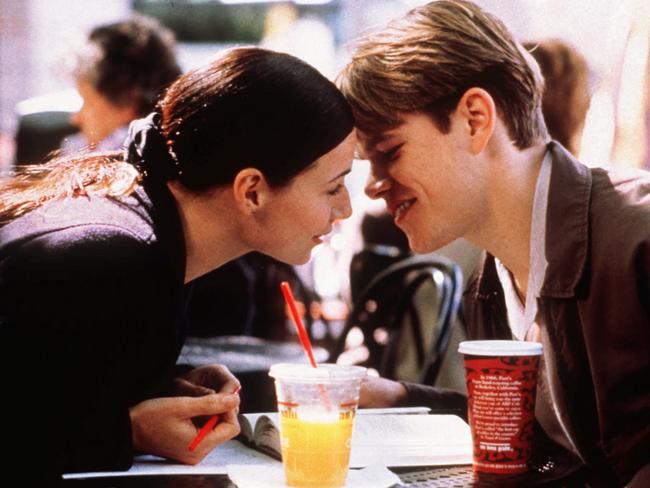 Minnie Driver and Matt Damon in the 1997 film Good Will Hunting. Picture: Supplied