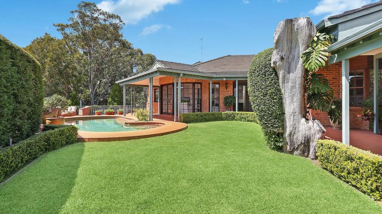 The Sydney property has plenty of room for the couple’s children Sonny and Rudy to run around. Picture: Supplied