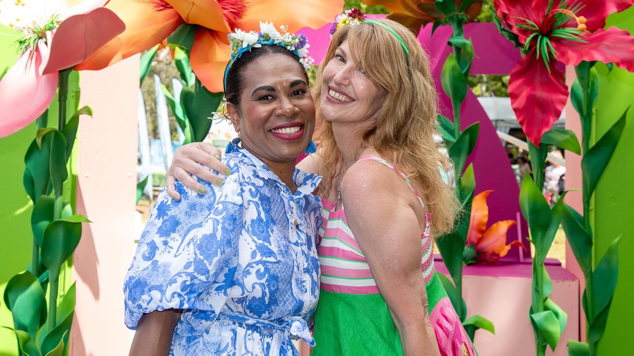 Ruby Guest (left) and Mel Coleman, Toowoomba Carnival of Flowers Festival of Food and Wine, Saturday, September 14th, 2024. Picture: Bev Lacey