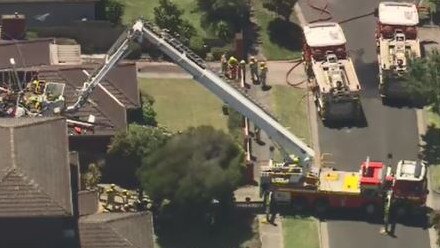 Emergency crews at the scene. Picture: Nine News