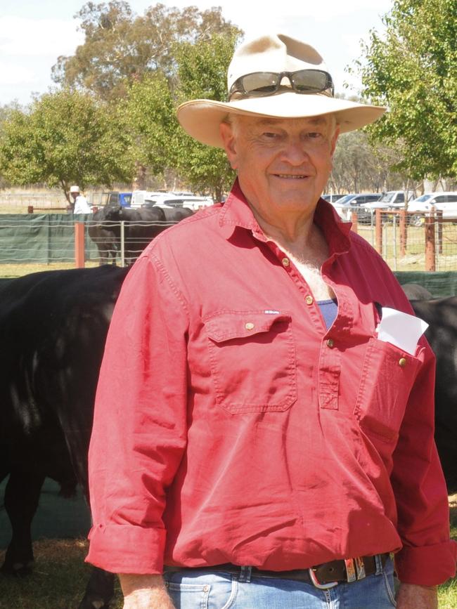 Alan Beckett from Yea pictured at Culcairn in southern NSW for the Rennylea bull sale. Picture: Fiona Myers