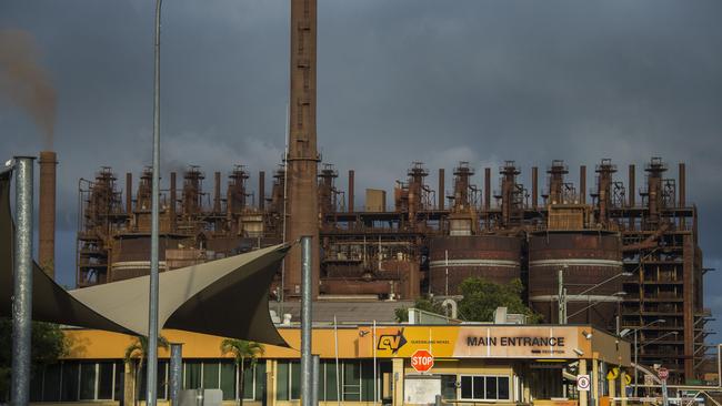 Clive Palmer's Queensland Nickel refinery in Townsville. Picture: Brian Cassey