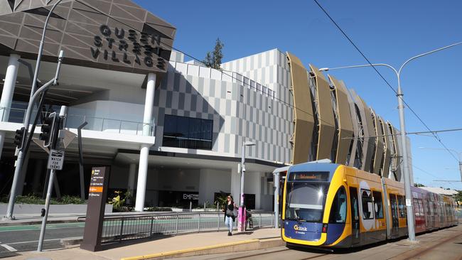 Some stores have opened at Queen Street Village. Picture: Glenn Hampson