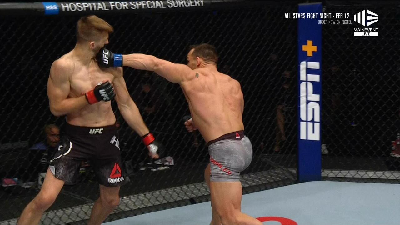 Michael Chandler ended Dan Hooker in the first round in a massive UFC debut.