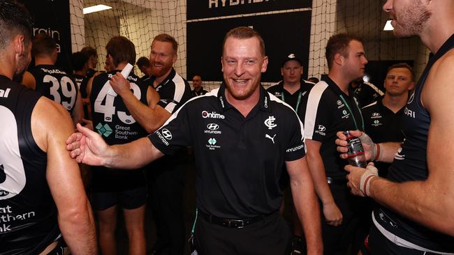 Carlton coach Michael Voss. Photo by Michael Klein