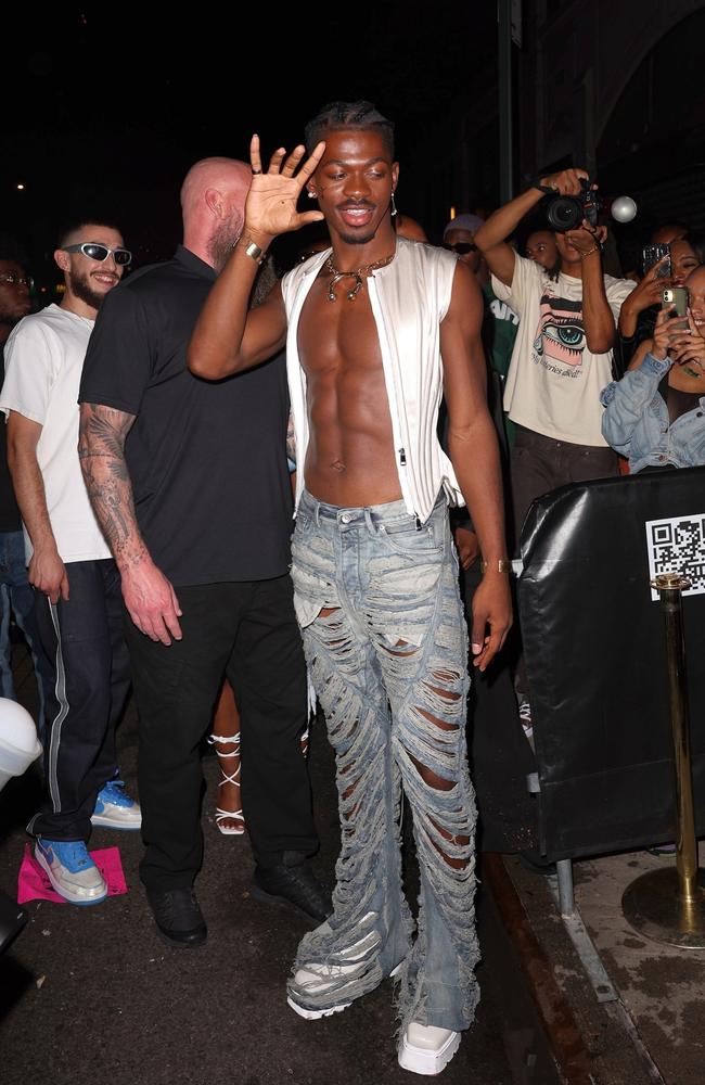 Lil Nas X arrives at Cardi B's VMA's afterparty at Somewhere Nowhere in New York City. Pictured: T.Jackson / BACKGRID
