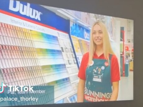 Viral 'Bunnings girl' reveals herself. Picture: TikTok