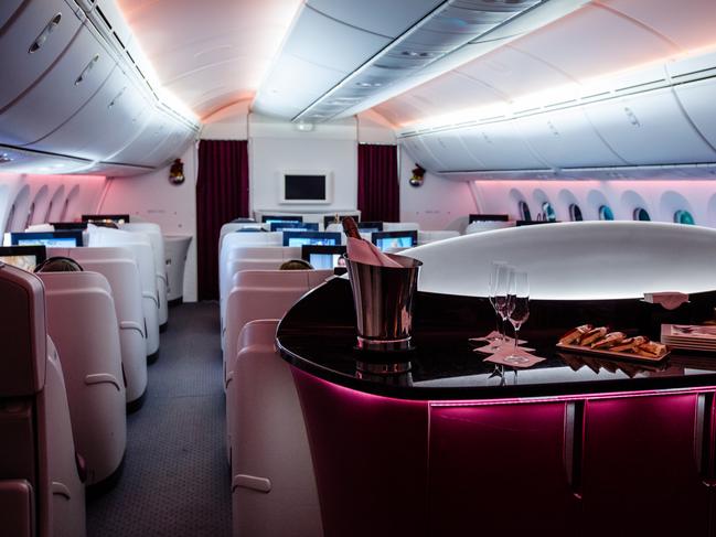 Business class, cabin view, luxury - generic