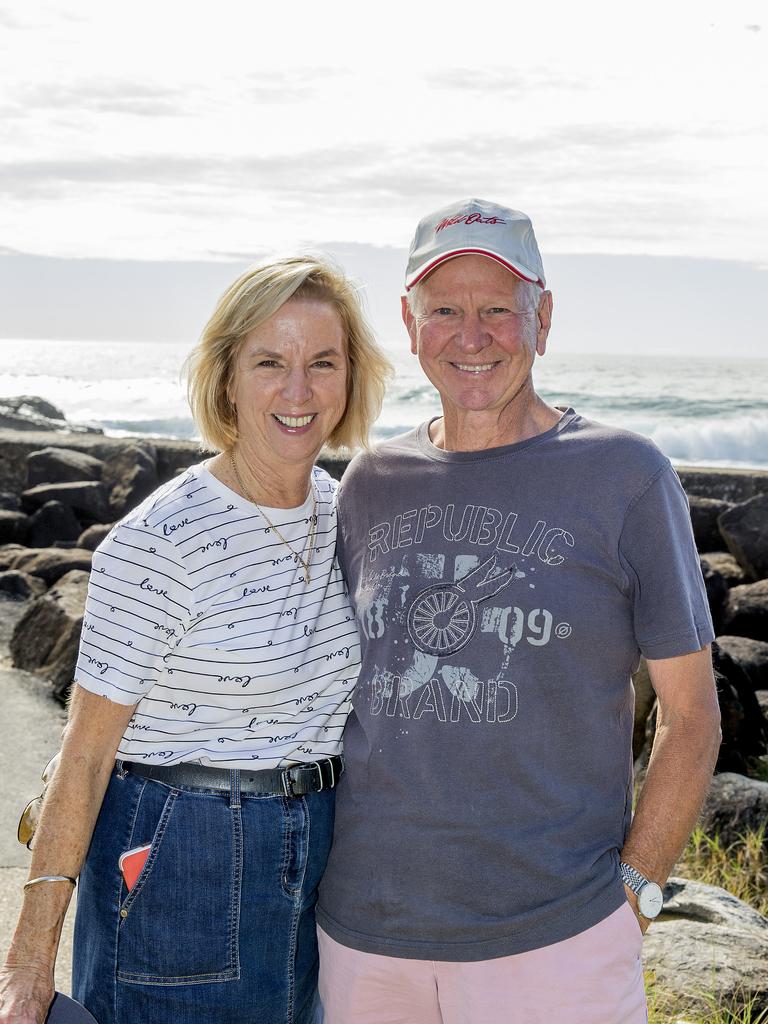 Faces of the Gold Coast. Lynette Chinn and John Chinn , at Snapper Rocks. Picture: Jerad Williams