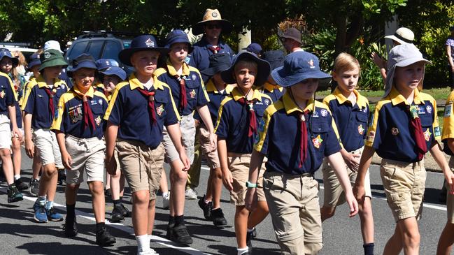 Kawana Anzac Day service march 2024. Picture - Madeline Grace.