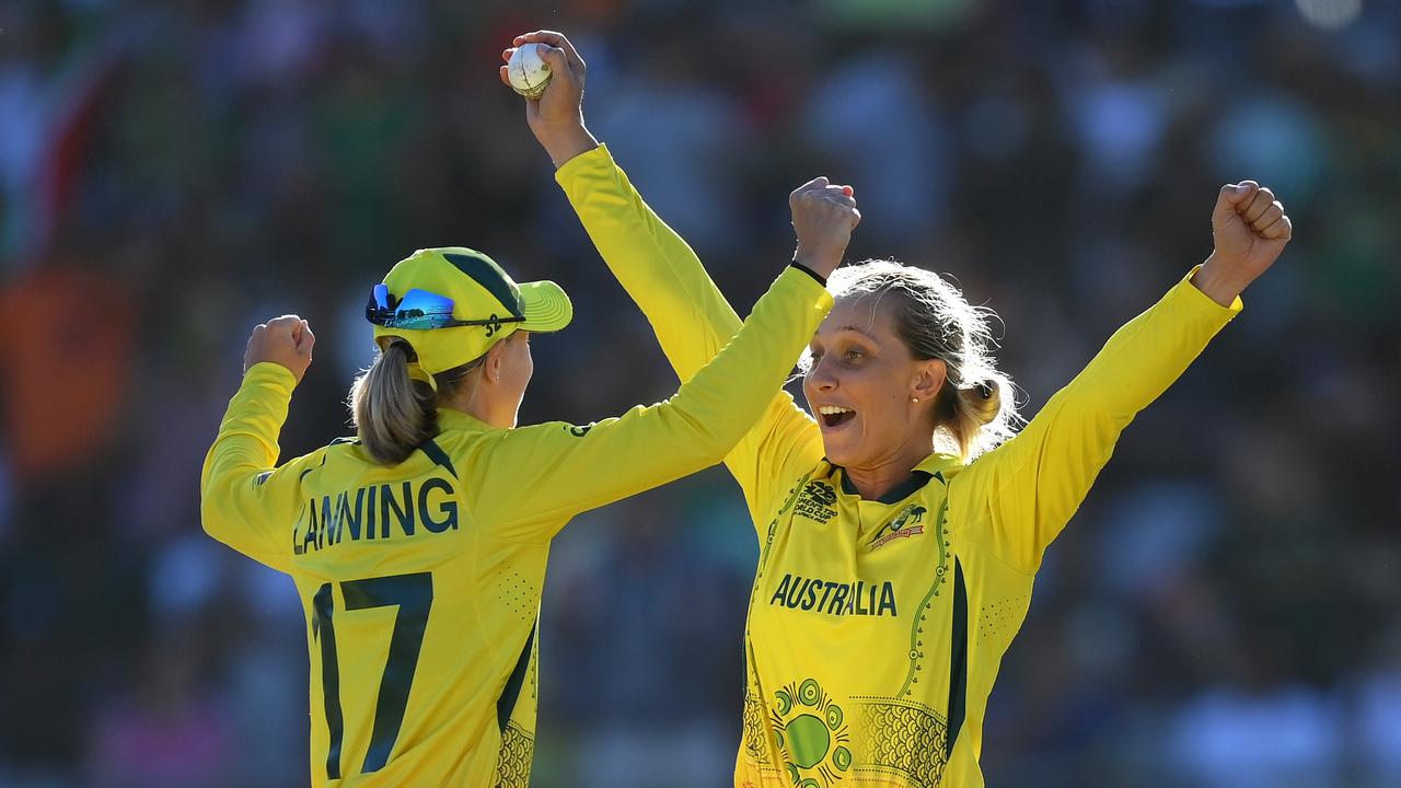 Three more female cricketers could join Australian stars Meg Lanning and Ash Gardner on central contracts under the new agreement. Picture: Mike Hewitt / Getty Images
