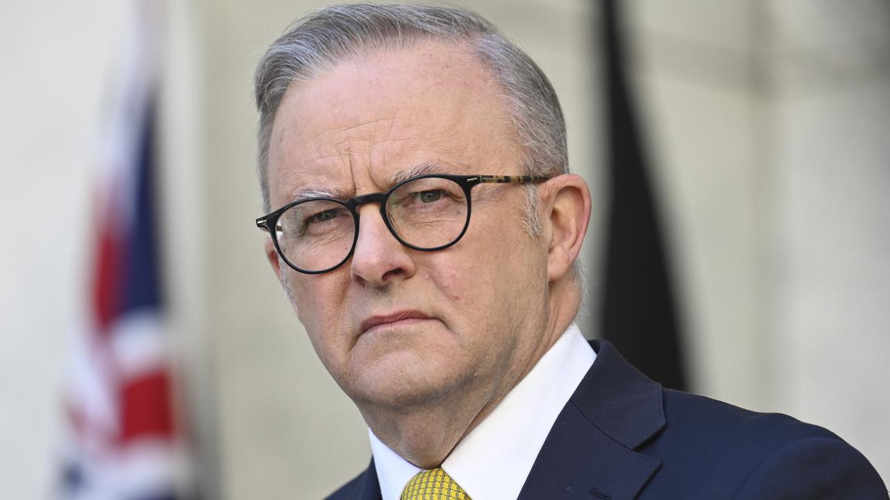 Prime Minister Anthony Albanese “ruled out” making a deal with the Greens in the event Labor needs to form a minority government after the next election. Picture: NewsWire/ Martin Ollman