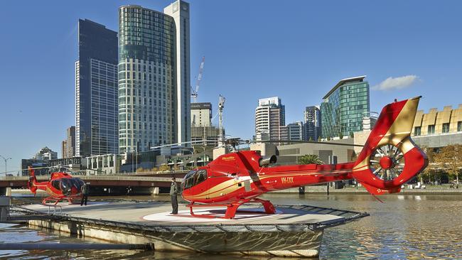 Helipad at Batman Park for Microflite Helicopter Services. Pic: Supplied