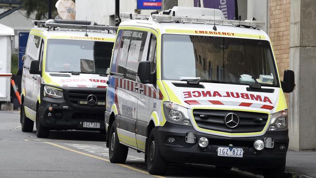 Victorian police were forced to transfer mental health patients to help alleviate pressure on exhausted paramedics. Picture: Andrew Henshaw