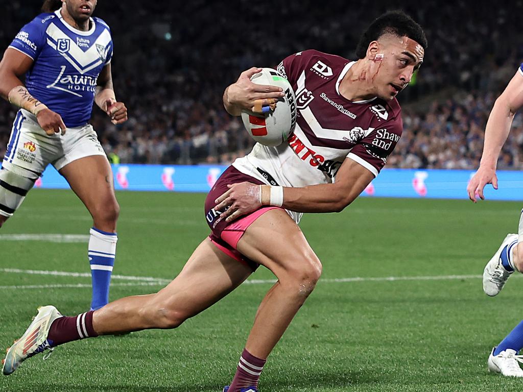 Despite a breakout 2024 season, Lehi Hopoate could miss out on a starting spot to start 2025. Picture: Getty Images