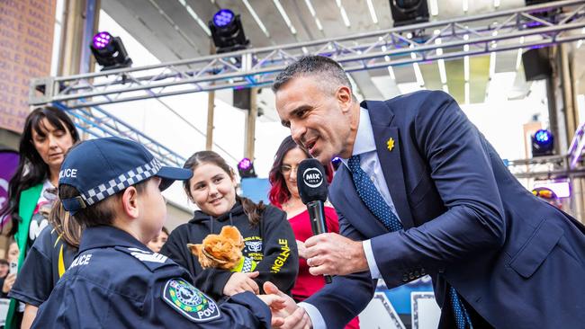 Premier Peter Malinauskas, who also attended the special event, had issued a “stop work order” for an hour from 12.30pm. Picture: Tom Huntley