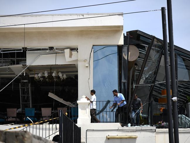 The woman and her mother were injured in the blast at the  Kingsbury Hotel in Colombo. Picture: AFP