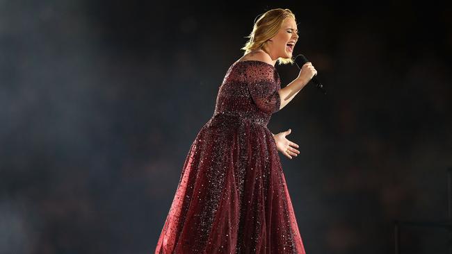 Adele shared her “miserable” songs with Melbourne in 2017. Pic: Graham Denholm/Getty Images