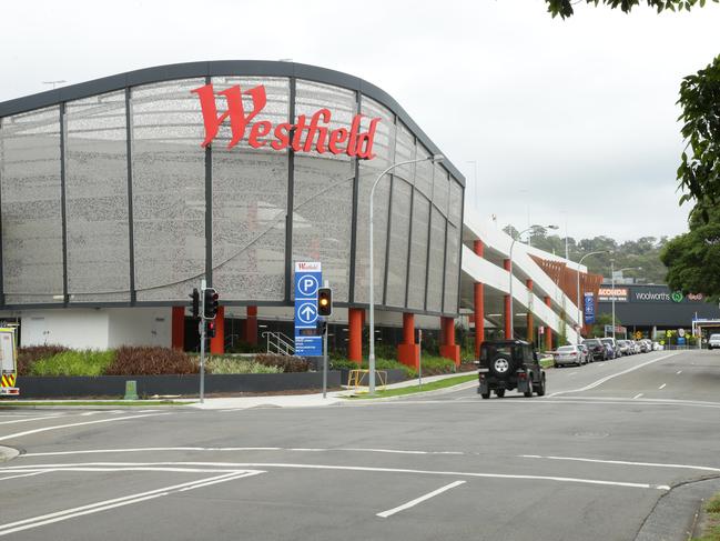 Three teenage girls were filmed and chased at Westfield Warringah Mall at Brookvale. Picture: Annika Enderborg