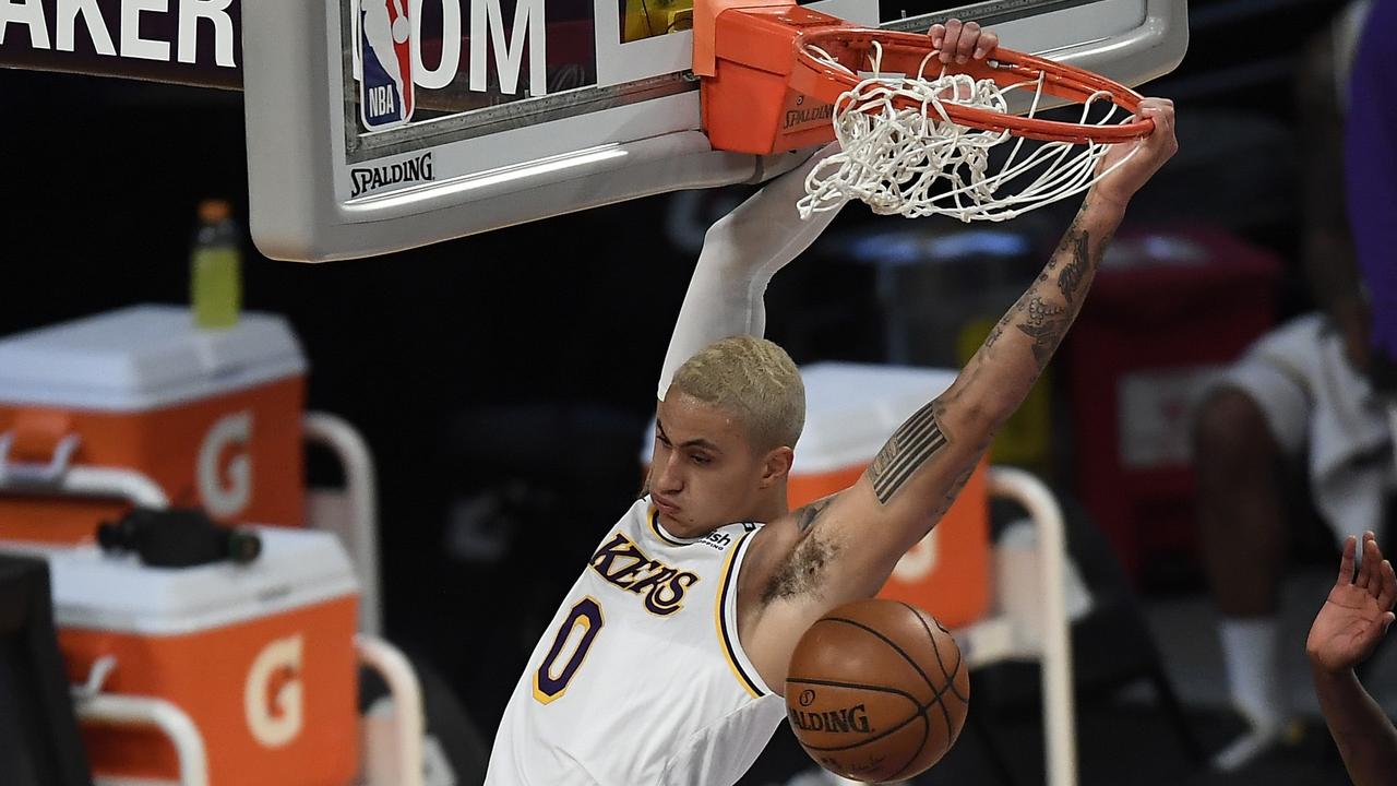 Kyle Kuzma helped the Lakers scrape home against the Magic at home. Photo: Getty Images