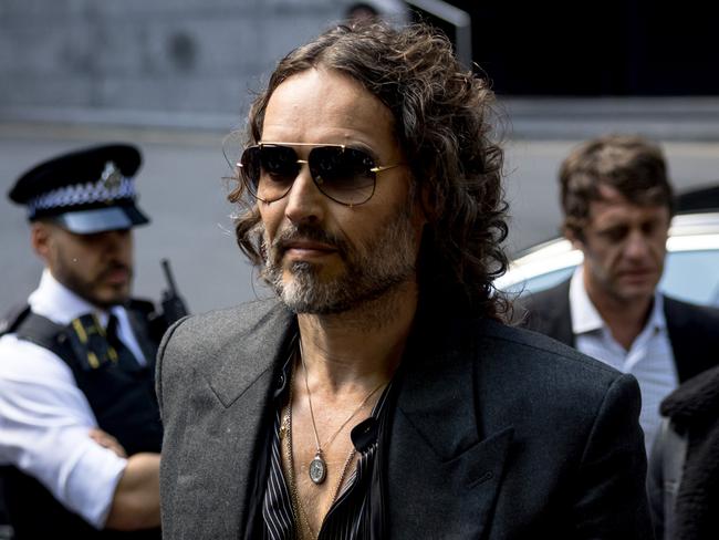 British comedian Russell Brand pleaded not guilty to five charges. Picture: Getty.