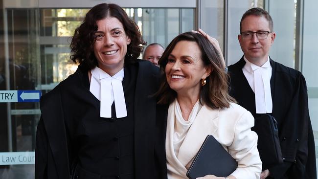 Sue Chrysanthou SC and Lisa Wilkinson. Picture: Don Arnold