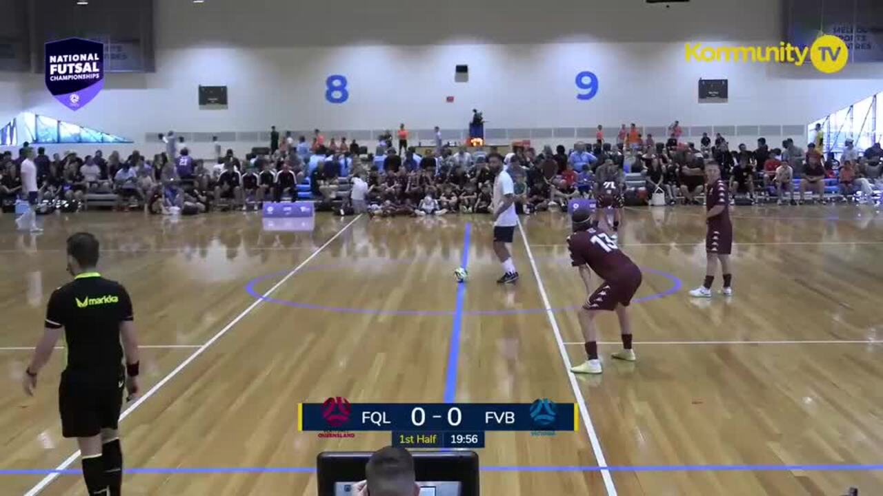 Replay: Football Queensland v Football Victoria Blues (Open Men) – 2025 National Futsal Championships Day 1