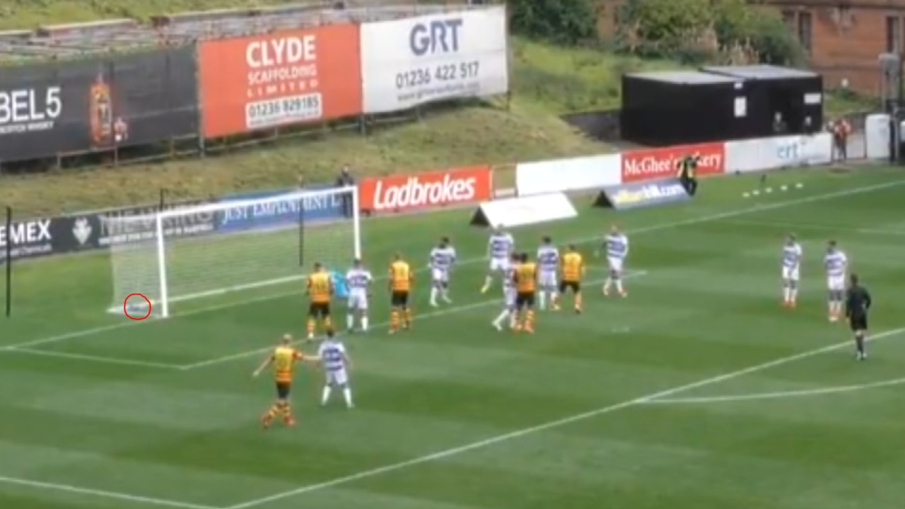 Partick Thistle were denied a clear goal!