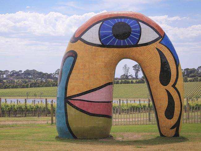 Point Leo Estate in Merricks boasts a sculpture trail on the 20ha property. Picture: Wayne Taylor