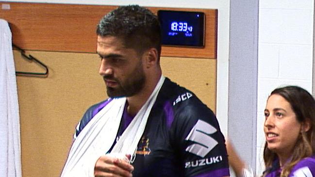 Storm forward Jesse Bromwich injured.
