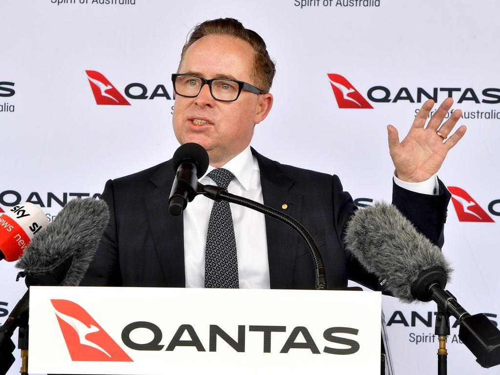 Qantas CEO, Alan Joyce apologised to customers. Picture: NCA NewsWire / John Gass