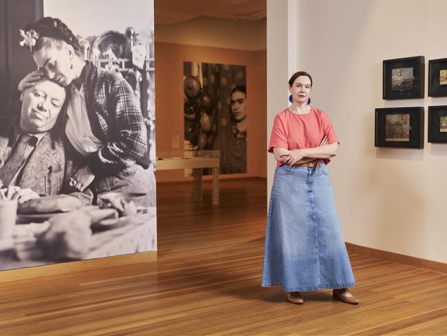 Lauren Ellis, Bendigo Art Gallery curatorial manager at the Frida Kahlo exhibition opening. Picture: Supplied.