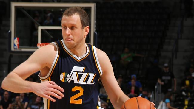 Joe Ingles was at Tuesday’s announcement. Picture: Doug Pensinger/Getty Images