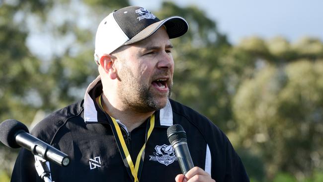 Hahndorf coach Matt Golding. Picture: AAP/Brenton Edwards