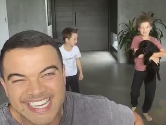 Guy Sebastian’s adorable sons made a cameo appearance. Picture: guysebastian/Instagram